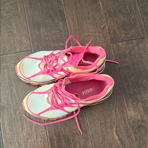 Nike Women’s Pink and White Athletic Running Shoes nike Air Max 2012